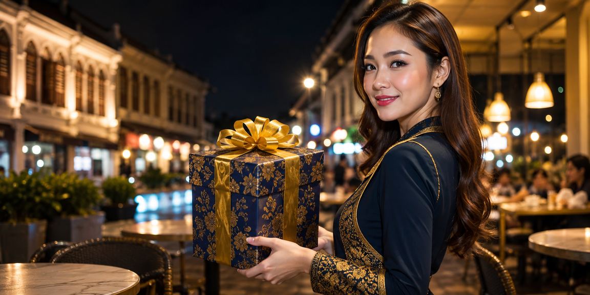 Pengguna Ipoh memakai batik menyemak promosi pertaruhan di mega777