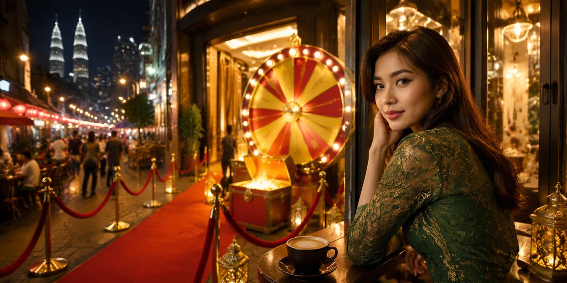 Suasana permainan roulette Hari Raya di Kuala Lumpur